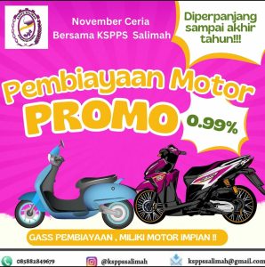 Hanya di Akhir Tahun! Cicilan Motor Terjangkau dari KSPPS Salimah Kendal