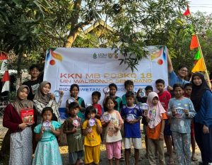 Asyiknya Belajar Bersama Tim KKN UIN Walisongo Hidupkan Semangat Anak Desa Pidodowetan Lewat Bimbel & Fun Learning