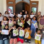 KKN Moderasi Beragama UIN Walisongo Semarang Kenalkan Ecoprint pada Anak-anak di Desa Sendangdawung