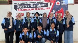 Kerjasama antara Mahasiswa KKN UIN Walisongo Posko 51 dengan PMI Kec. Getasan