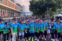 Menko Infrastuktur dan Pembangunan Kewilayahan, Agus Harimurti Yudhoyono dalam Climate Run 2025 di Sarinah, Jakarta, Minggu (28/9/2025) (Foto: RRI/ Rizki Supermana)