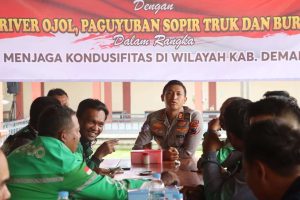 Polres Demak Jalin Keakraban dengan Paguyuban Ojol, Sopir Truk, dan Buruh: Perkuat Sinergi Jaga Kamtibmas