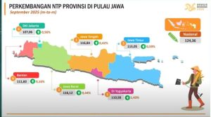 Jawa Tengah Catat NTP Tertinggi di Pulau Jawa September 2025, Ekspor Ikut Naik