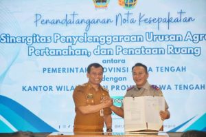 Pemprov Jateng dan BPN Jalin Sinergi Kuat untuk Jaga Ketahanan Pangan dan Tata Ruang Daerah