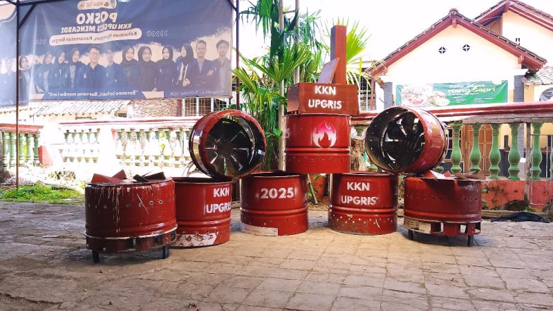 CF Drum karya mahasiswa UPGRIS  sebagai solusi minim asap untuk pengelolaan sampah pedesaan