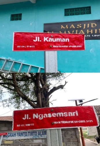 pemasangan plang