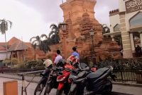 Menara Kudus menjadi simbol perpaduan budaya Hindu dan Islam peninggalan Sunan Kudus, Senin (20/10/2025). Foto: Ananda Dwi Rosalia.