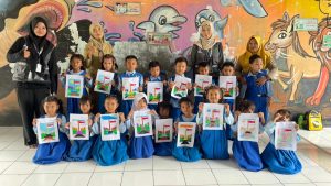 Semarak Hari Sumpah Pemuda, KKN Reguler Angkatan 85 Posko 13 Ajak Anak TK Dharma Wanita Meteseh Mewarnai dengan Ceria