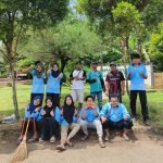 Mahasiswa KKN UIN Walisongo Bersama Warga Trayu Gelar Kerja Bakti Taman Pulesari
