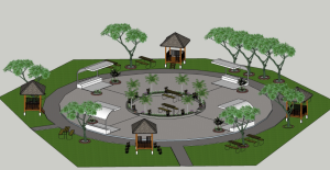 Mahasiswa Teknik Sipil UNDIP Rancang Desain 3D Fasilitas Penunjang CFD di Kelurahan Karangsari