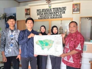 Antisipasi Bencana Alam Tanah Longsor, Mahasiswa KKN UPGRIS Berdampak Petakan Zona Rawan Tanah Longsor di Desa Wringinputih