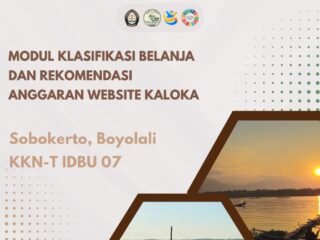 Mahasiswa KKN-T IDBU 07 Undip Kembangkan Modul Klasifikasi Belanja dan Rekomendasi Anggaran pada Website KALOKA Desa Sobokerto