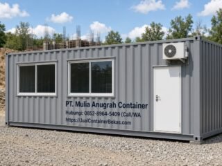 Jual Office Container 20 Feet Berkualitas, Solusi Praktis untuk Kantor Proyek dan Bisnis Modern